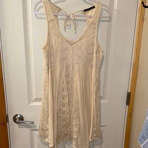 Abercrombie & Fitch Cream Lace Mini Dress
